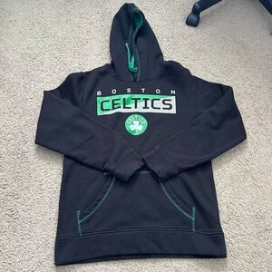 Vintage Y2K black and green Boston Celtics hoodie